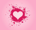 Pink Grunge Heart