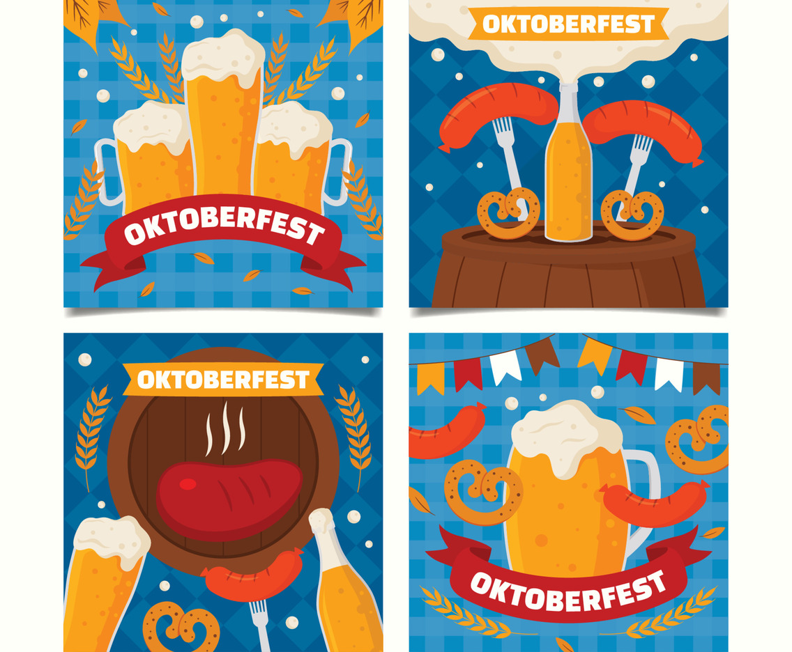 Oktoberfest Food and Beverage Social Media Post