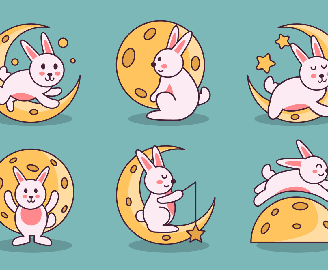 Moon And Bunny Icon