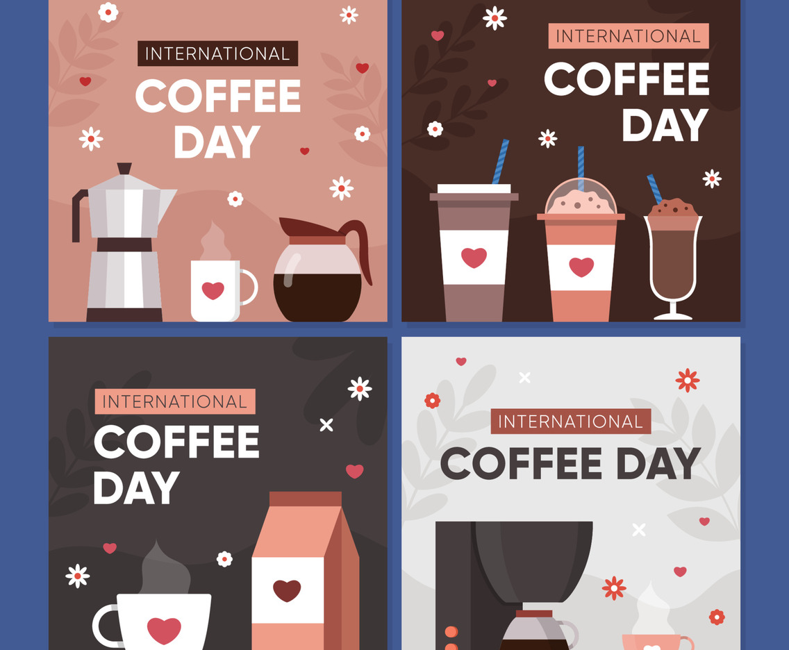 International Coffee Day Celebration Social Media Post Template