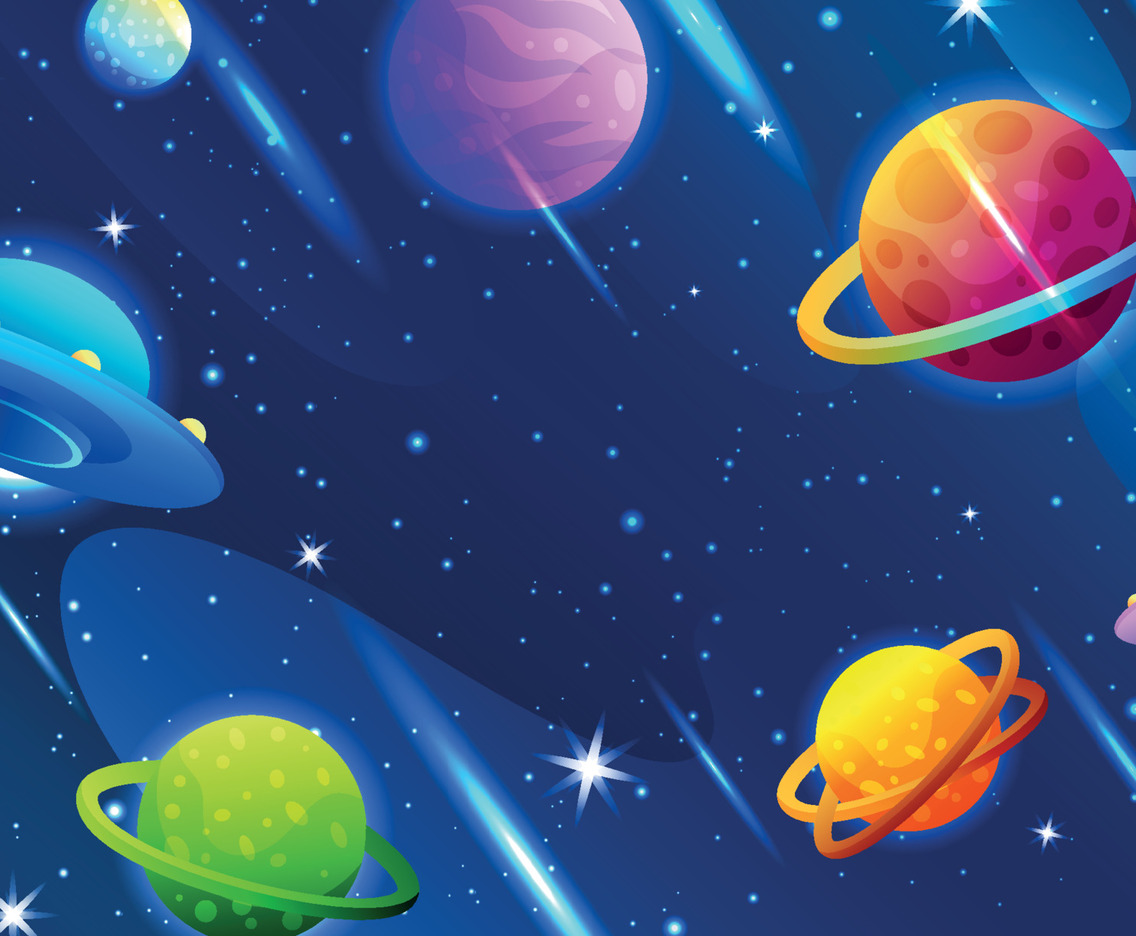 Colorful World Space Day Background Template
