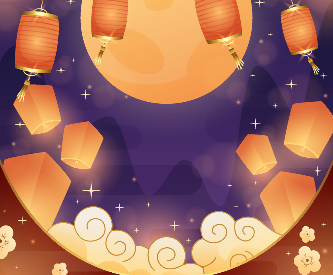 Mid Autumn Festivity Background