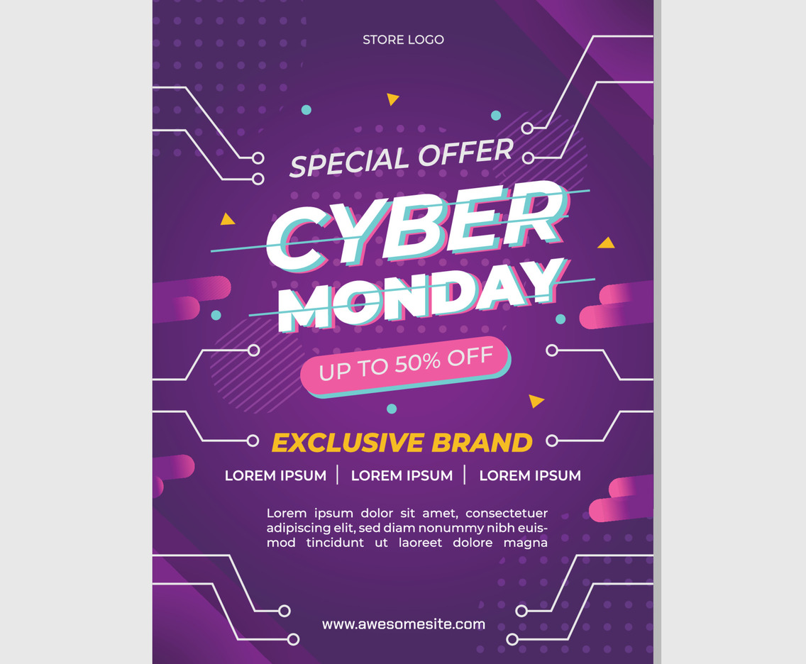 Cyber Monday Poster Template