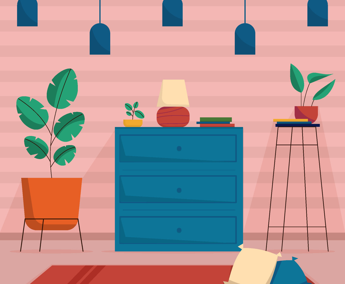 Retro Interior Furniture Concept