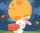 Chuseok Moon And Bunny Celebration
