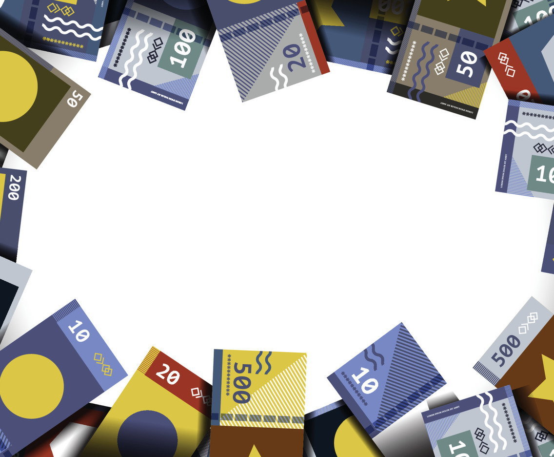 Fake Paper Money Background