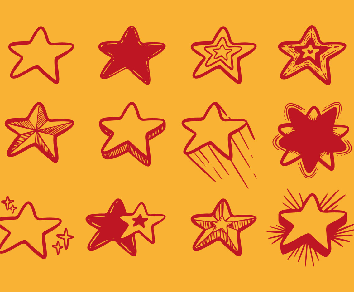 Cute Doodle Stars Icon