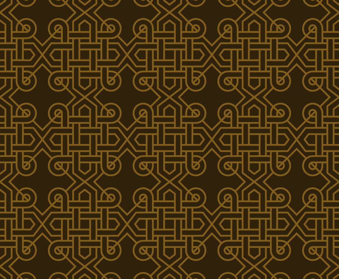 Brown Celtic Knots Inspired Seamless Pattern Design