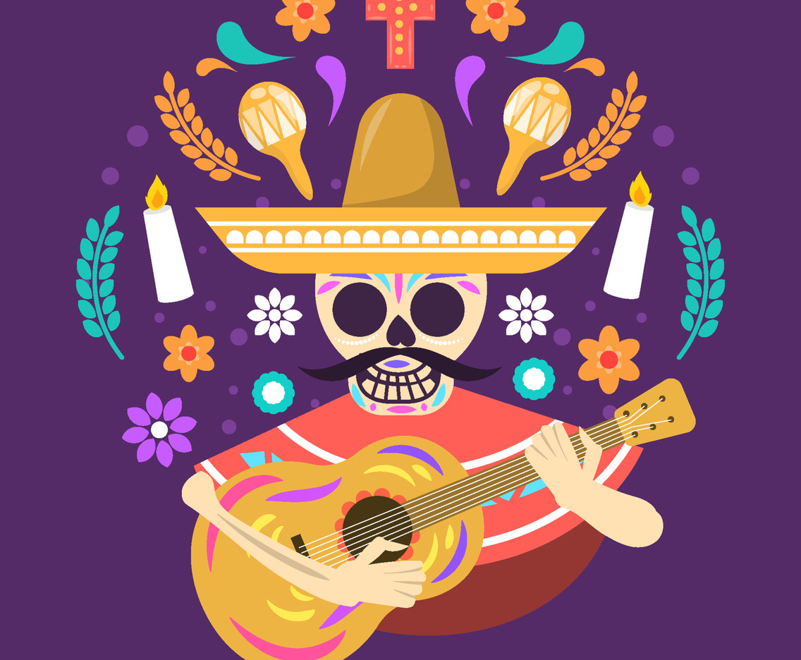 Dia De Los Muertos Calavera Sugar Skull