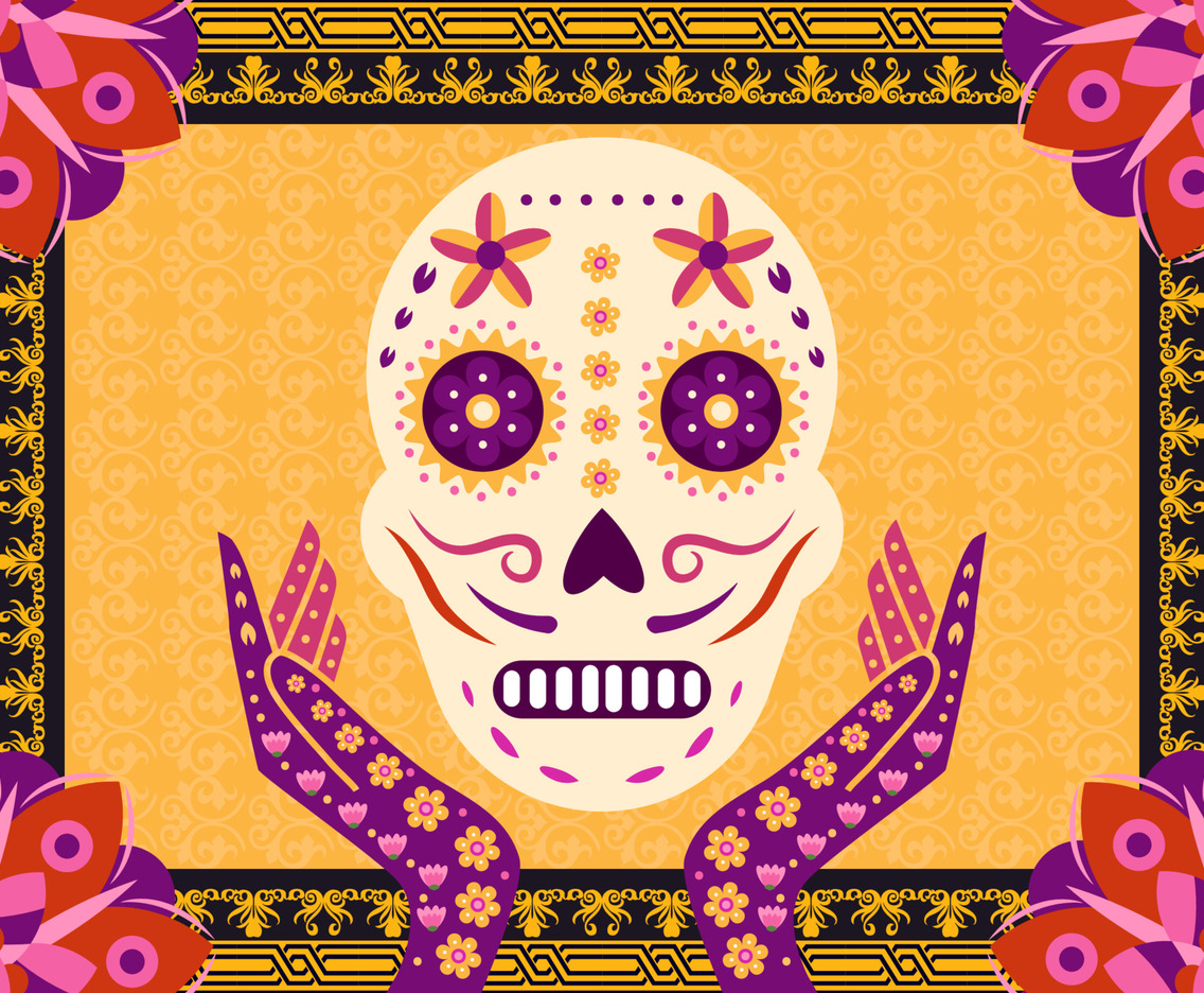 Calavera Sugar Skull Day Of The Dead Vector Art Graphics Freevector Calavera sugar skull day of the dead vector art graphics freevector