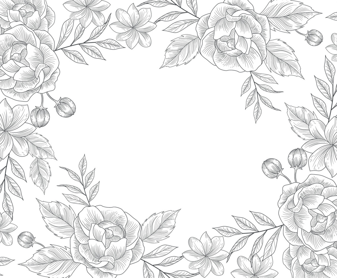 Realistic Handdrawn Floral