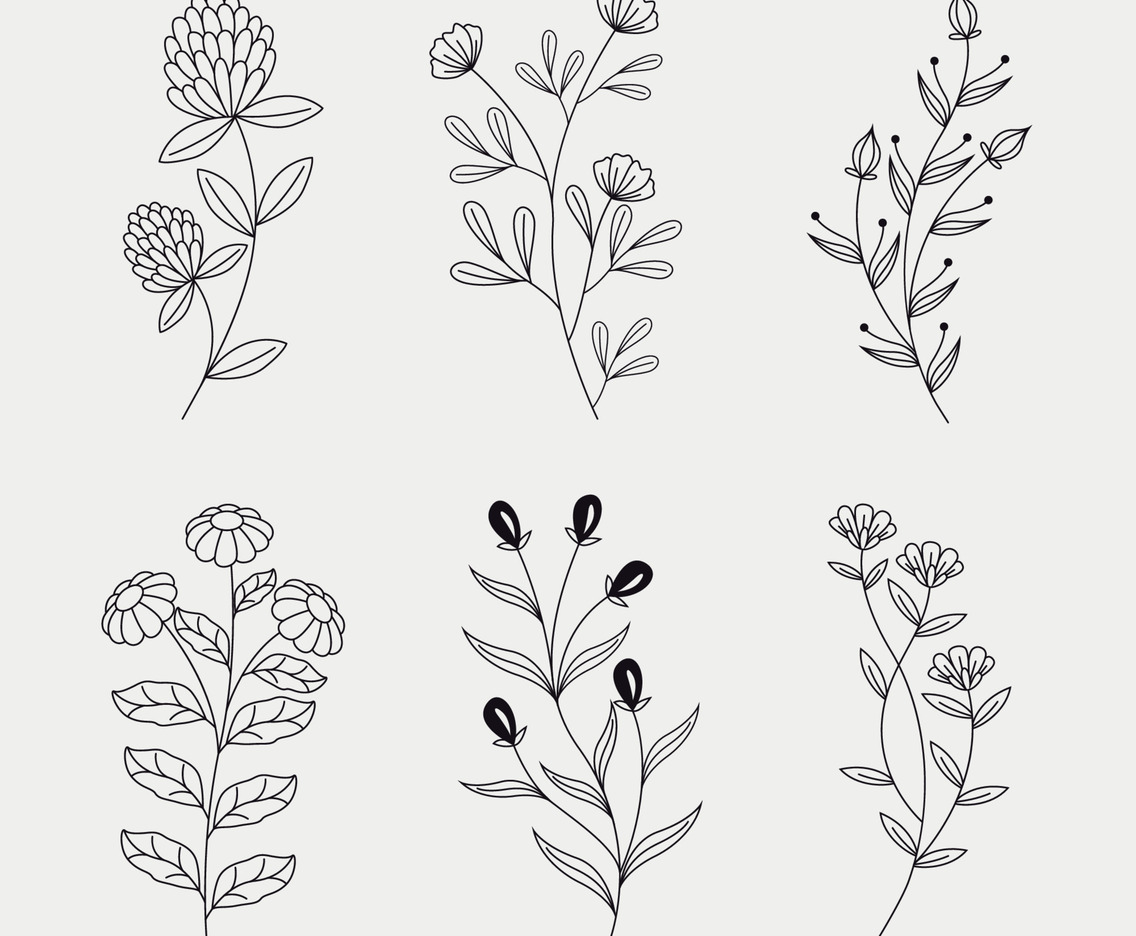 Floral Minimalist Tattoo
