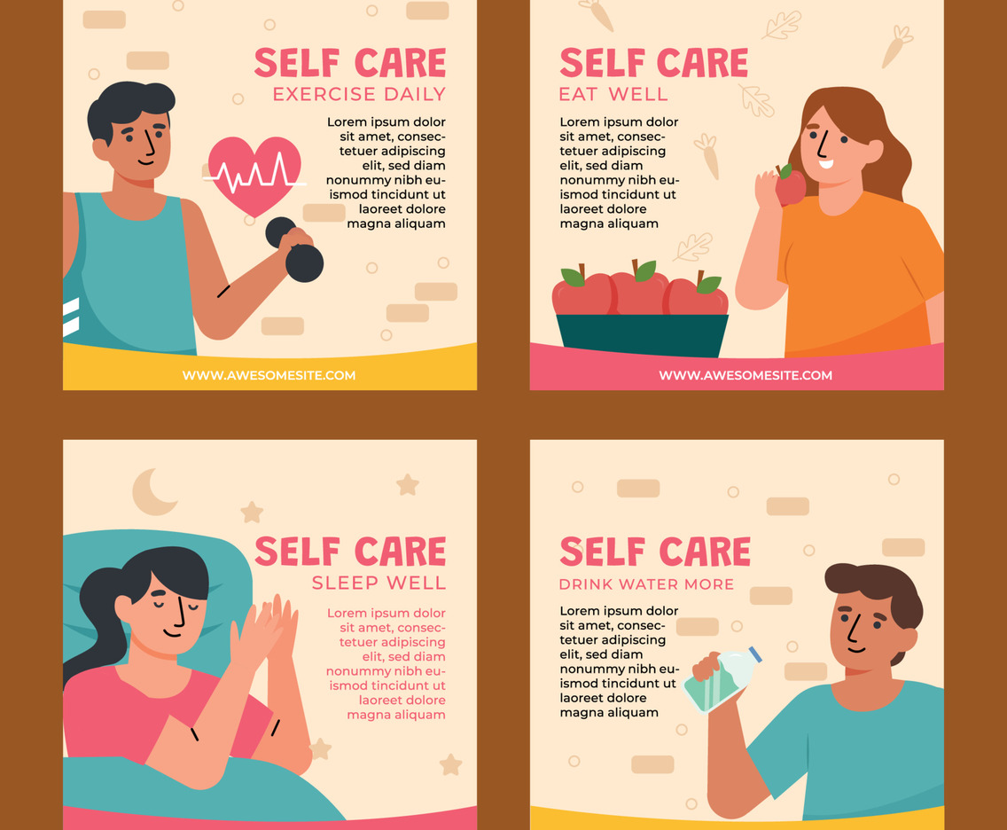 Self Care Social Media Template