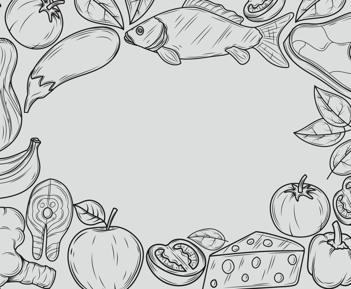 Hand Drawn World Food Day Background