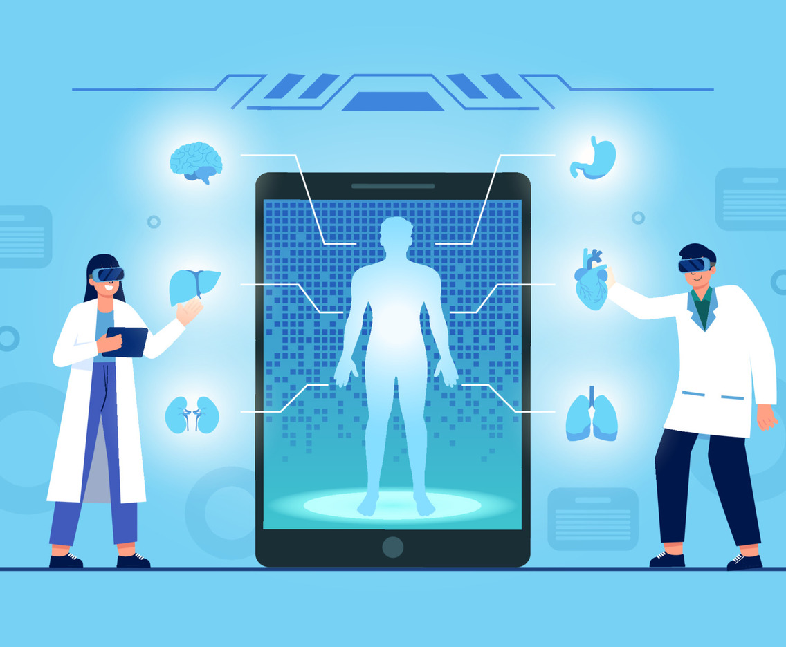 Doctor Explains Body Augmented Concept Art