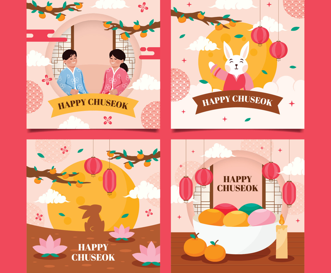 Happy Chuseok Social Media Post Template
