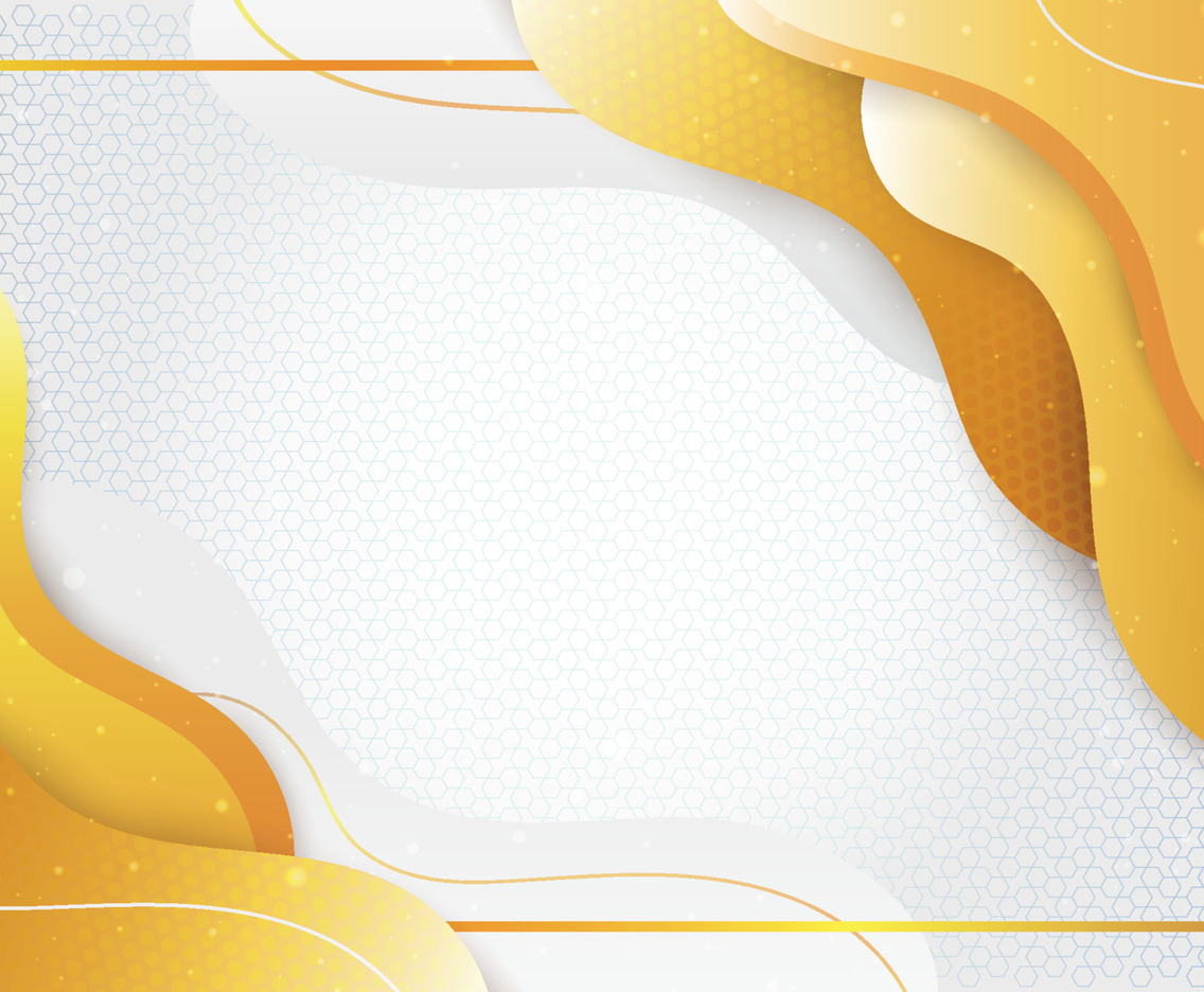 Abstract Liquid Gold and White Background