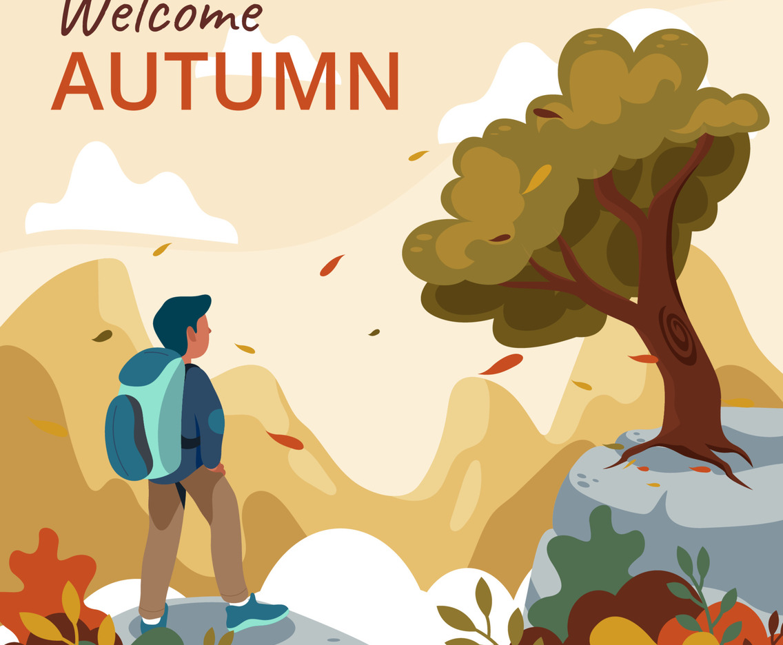 Hiking on Autumn