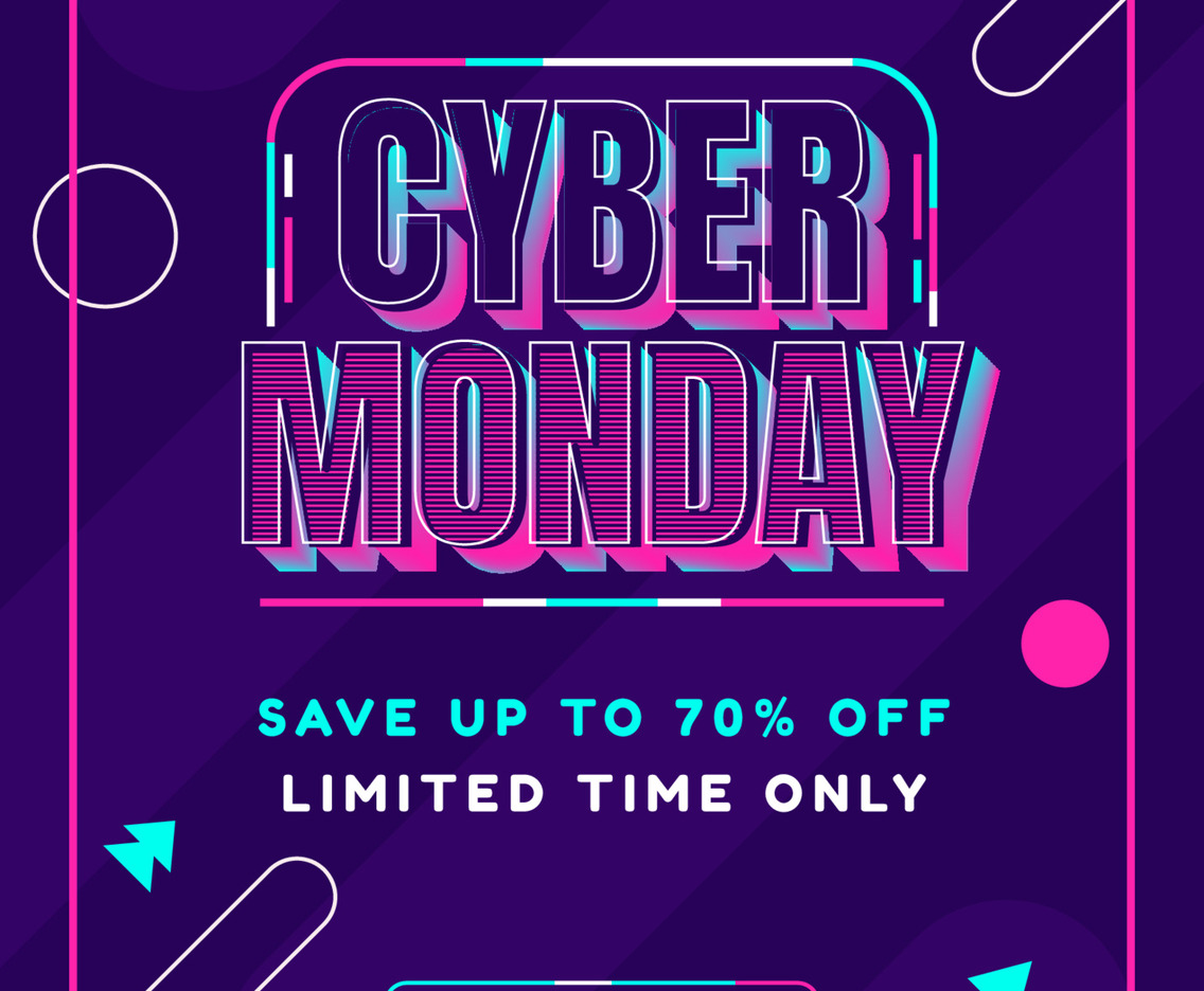 Cyber Monday Sale and Discount Poster