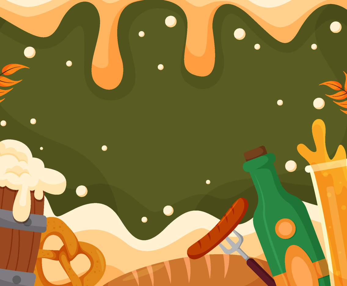 Oktoberfest Food and Beverages Background