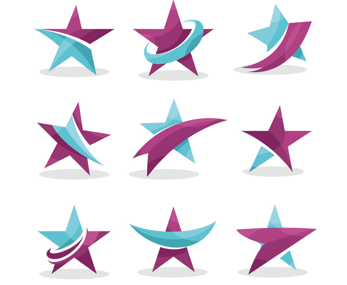 Flat Stars Icon Collection