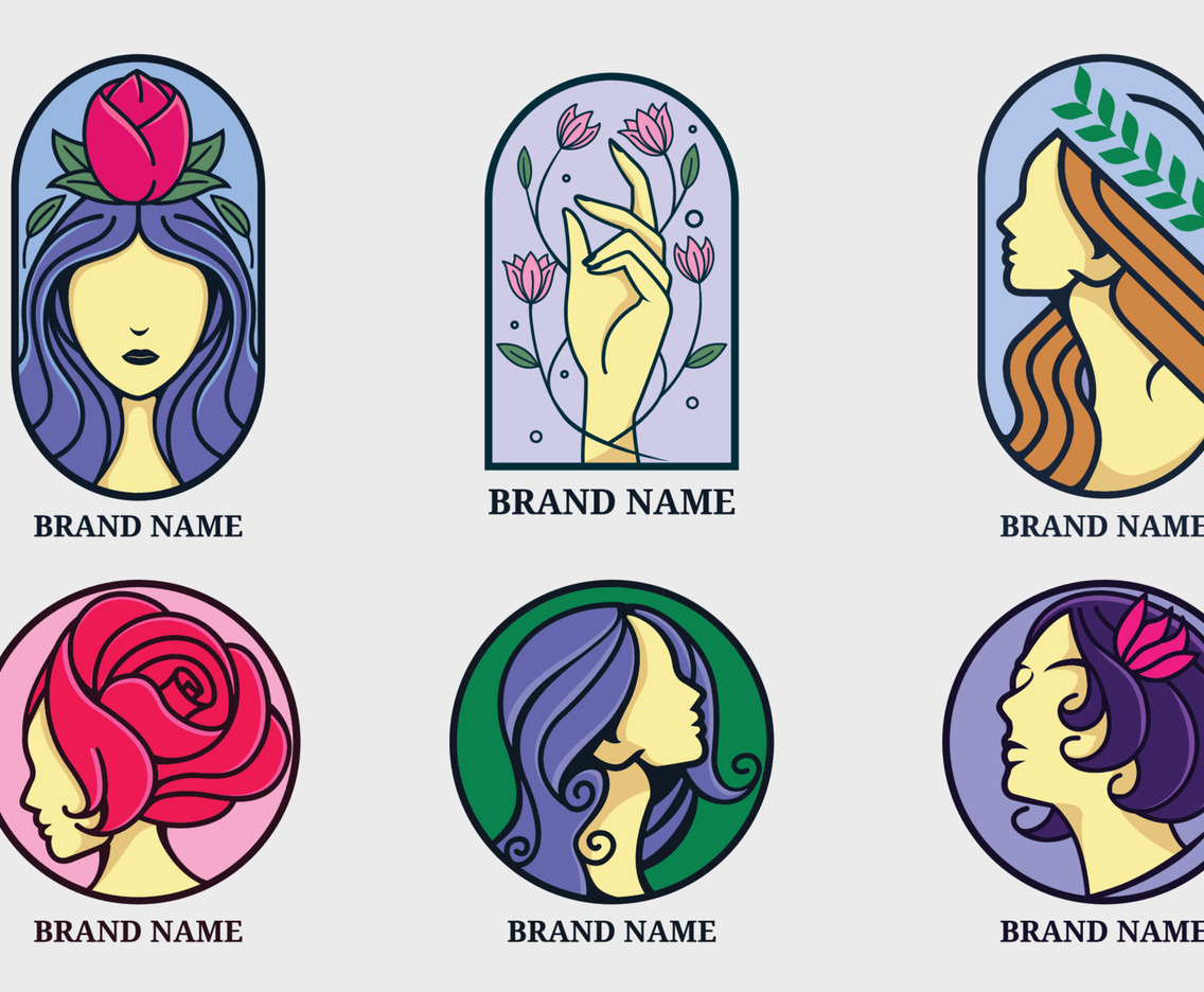 Beauty Woman Logo Design Element