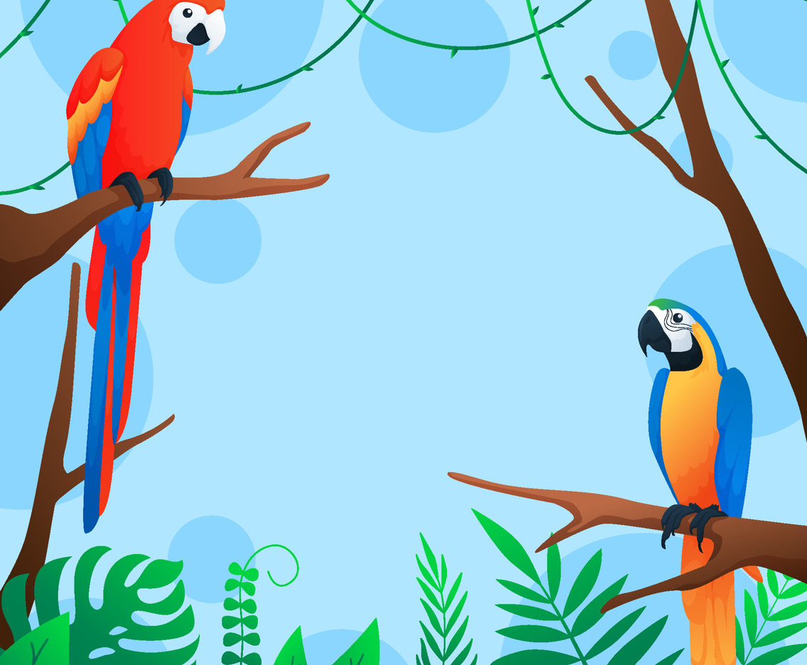 Exotic Birds Background Concept