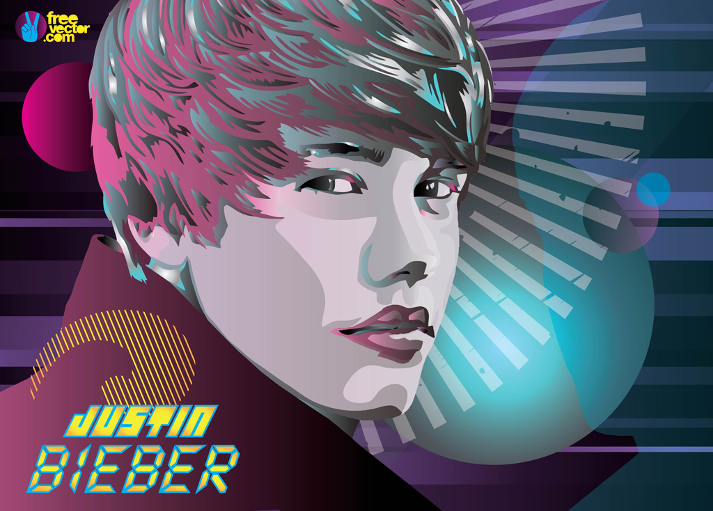 Justin Bieber World Vector