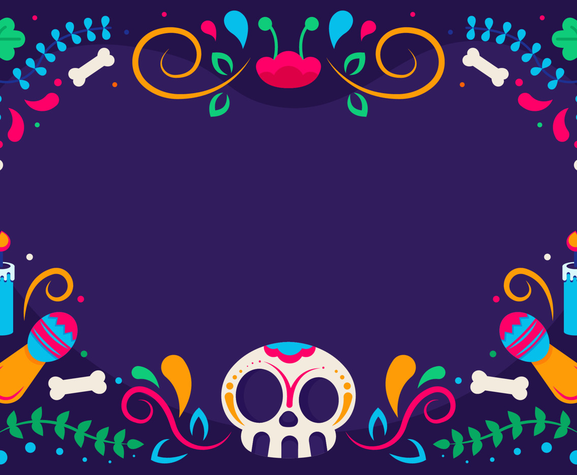 Dia de Los Muertos Background Tamplate