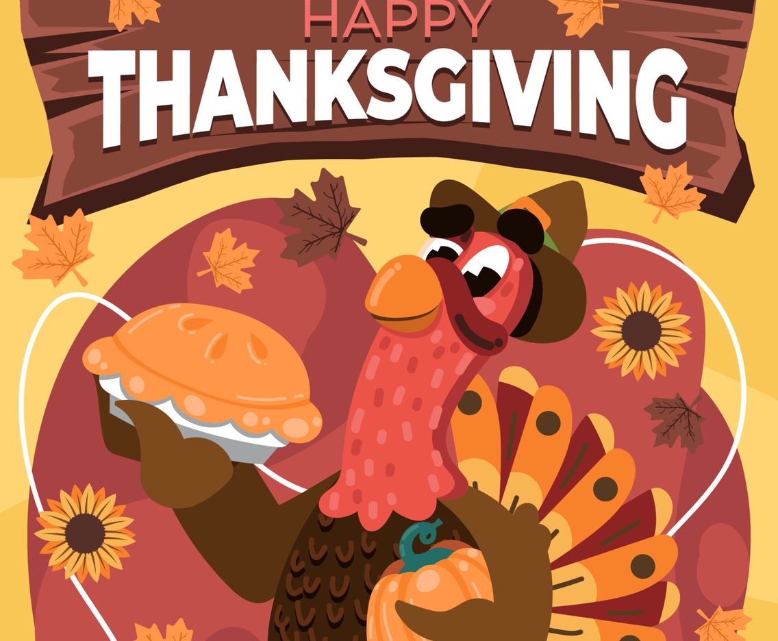 Turkey Celebrate in Thanks Giving Day