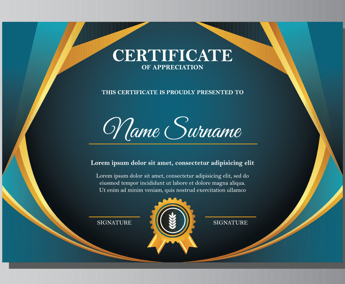 Modern Elegant Certificate of Appreciation