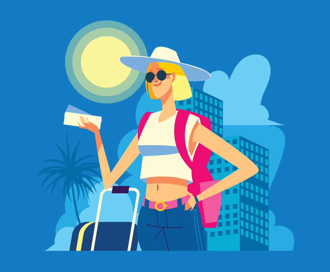 Woman in Holiday