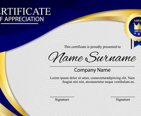Creative Certificate Of Appreciation Background Vector Art & Graphics ...