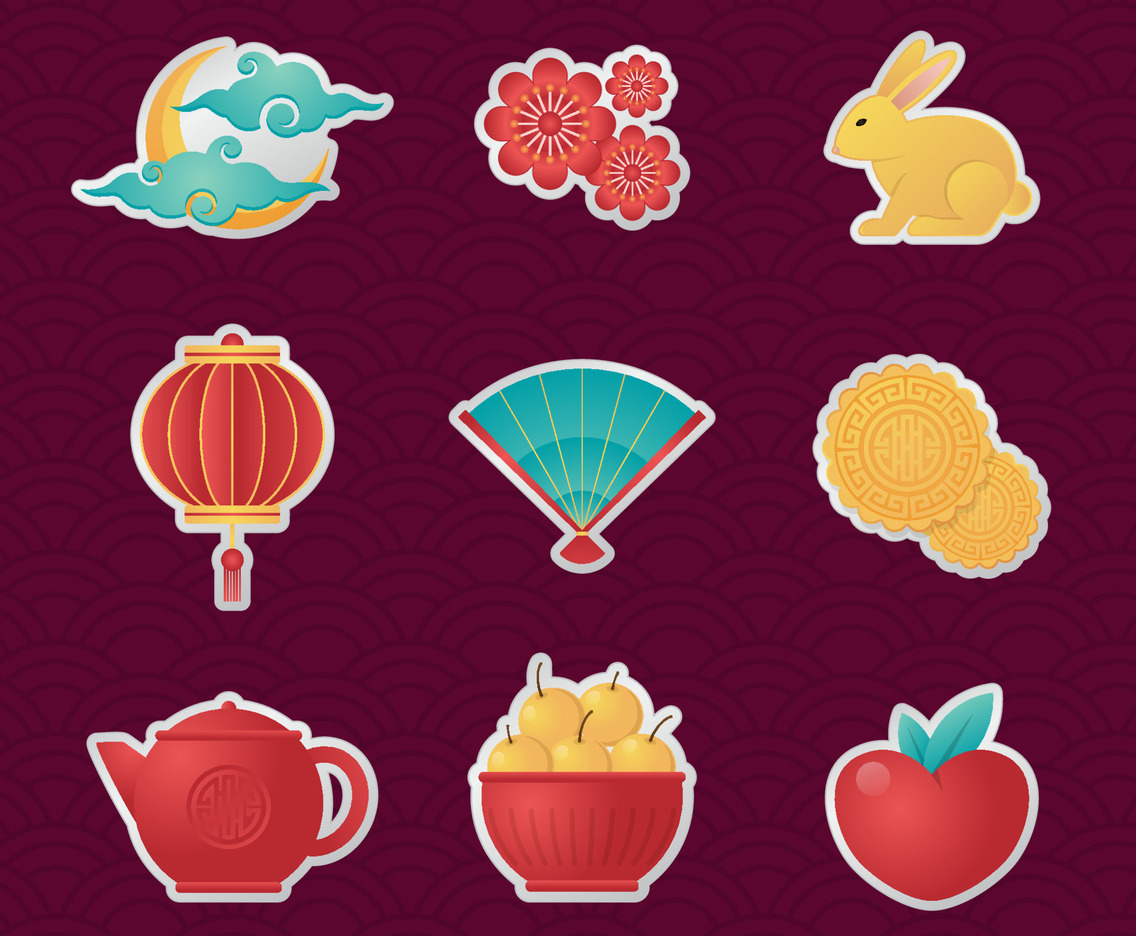 Mid Autumn Stickers