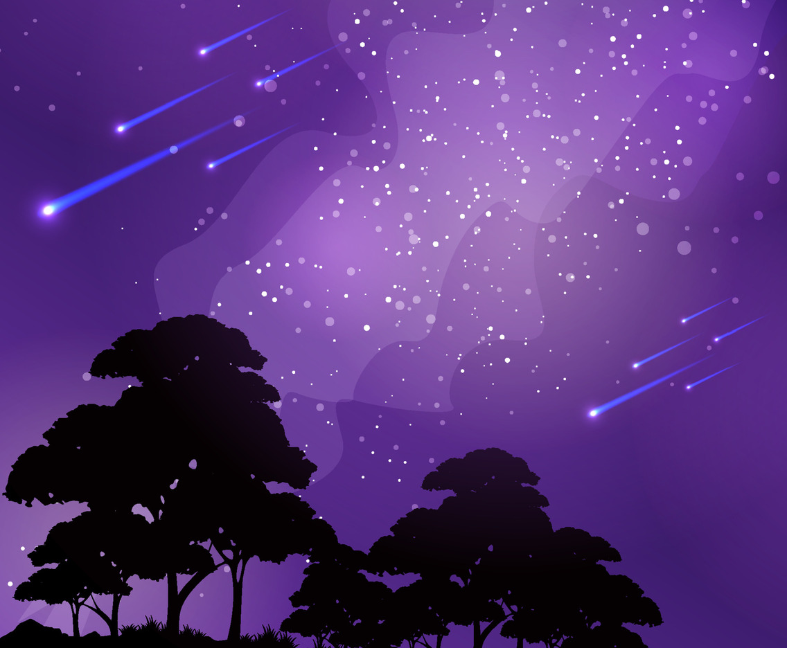Nature Landscape with Milky Way Background