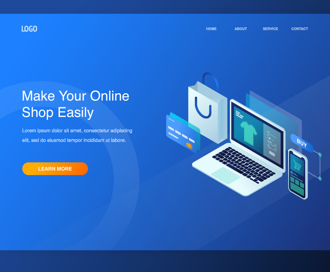 Online Shopping Tools Isometric