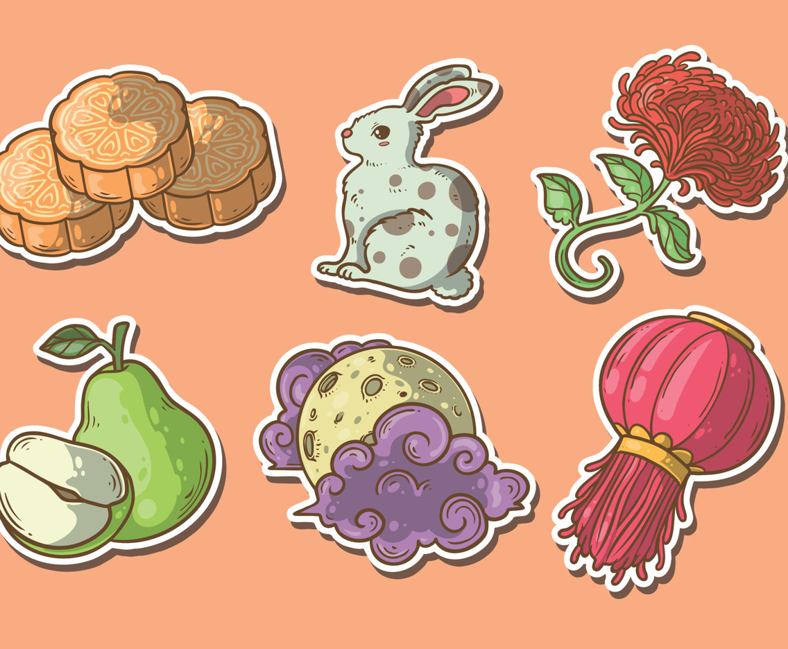 Mid Autumn Sticker Set