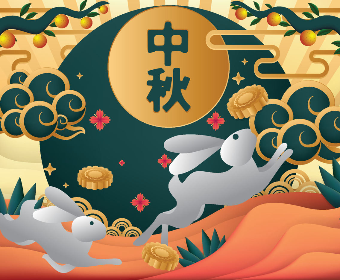 Midautumn Background Concept