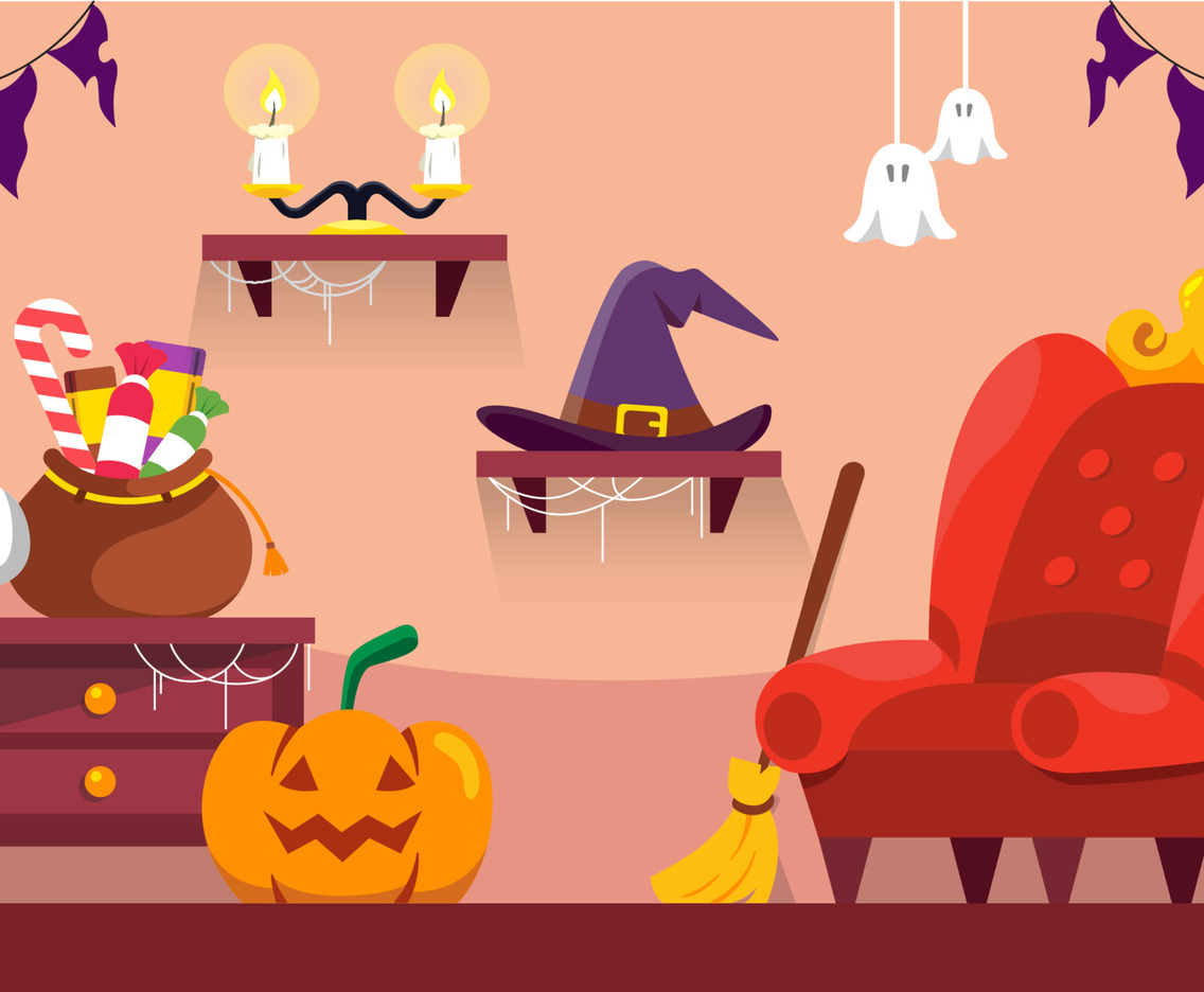 Halloween Decoration Interior Concept