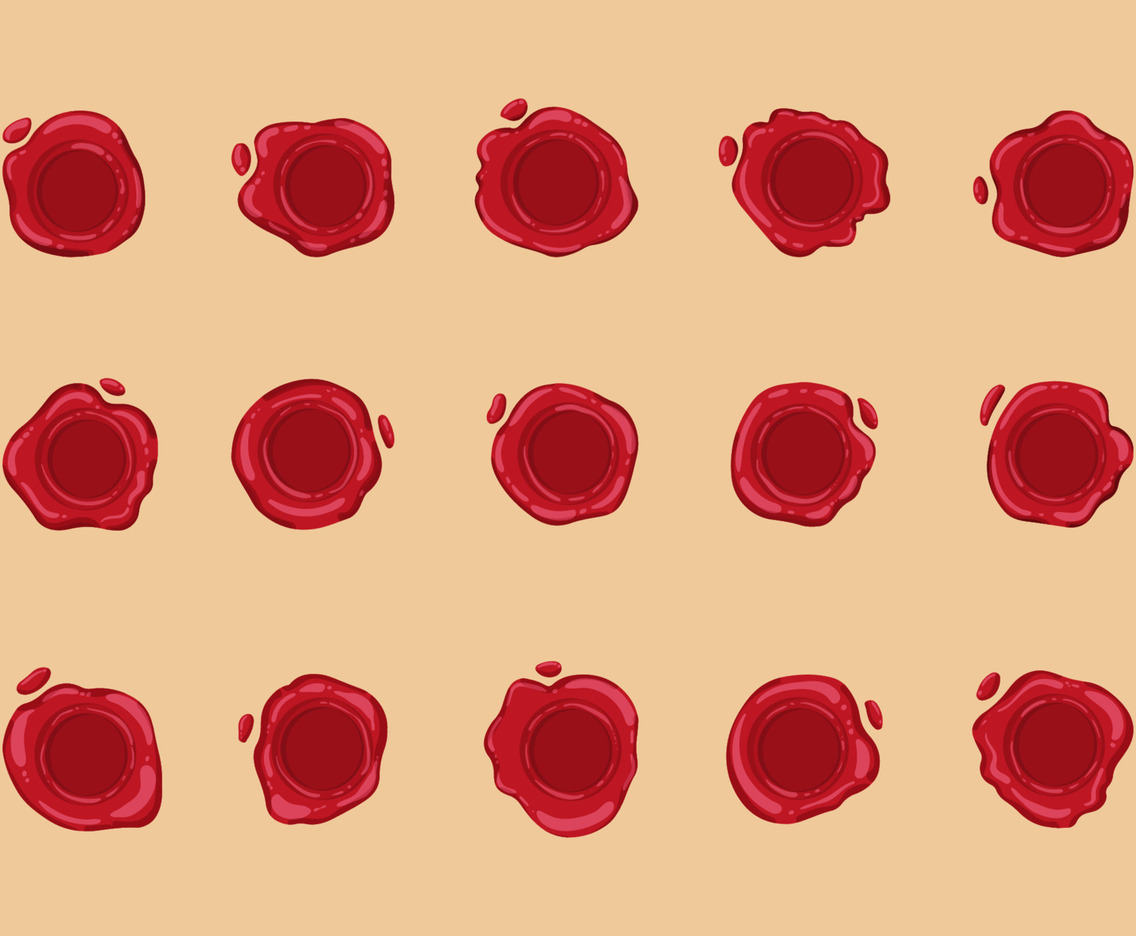 Red Wax Seal Stamp Icon