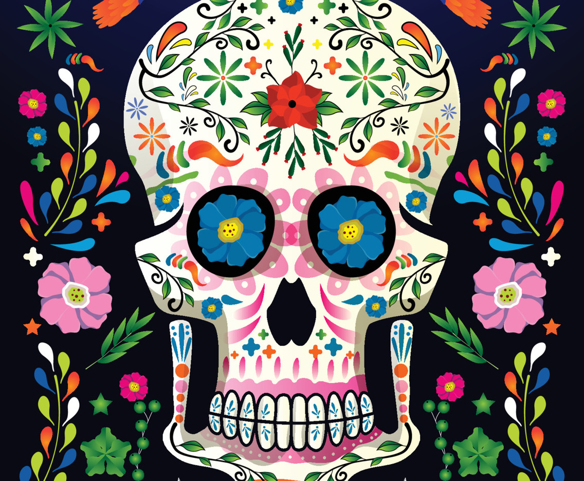 Dia De Los Muertos Background Concept