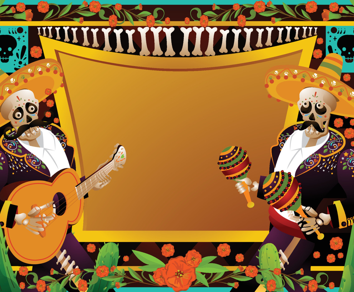 Dia De Los Muertos Background Concept