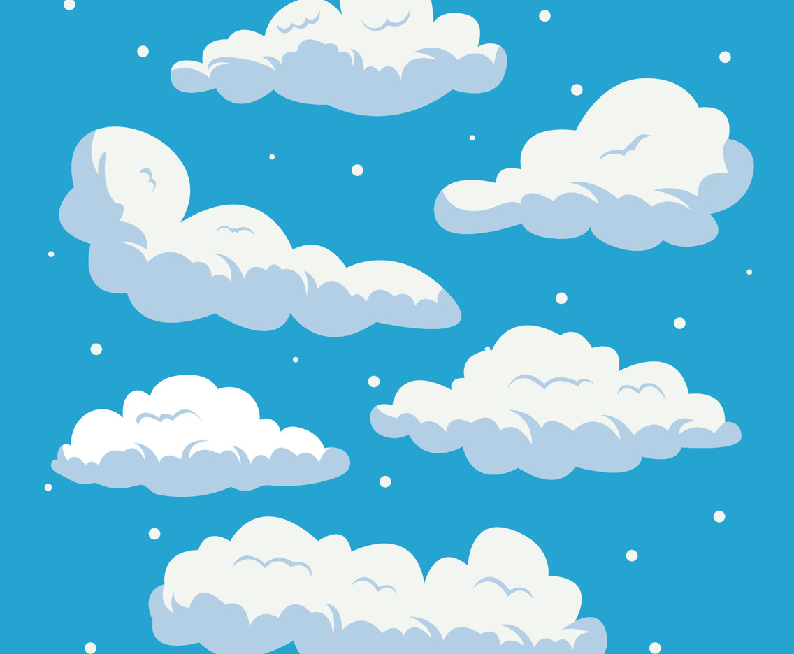 Cartoon Clouds Icon Collection