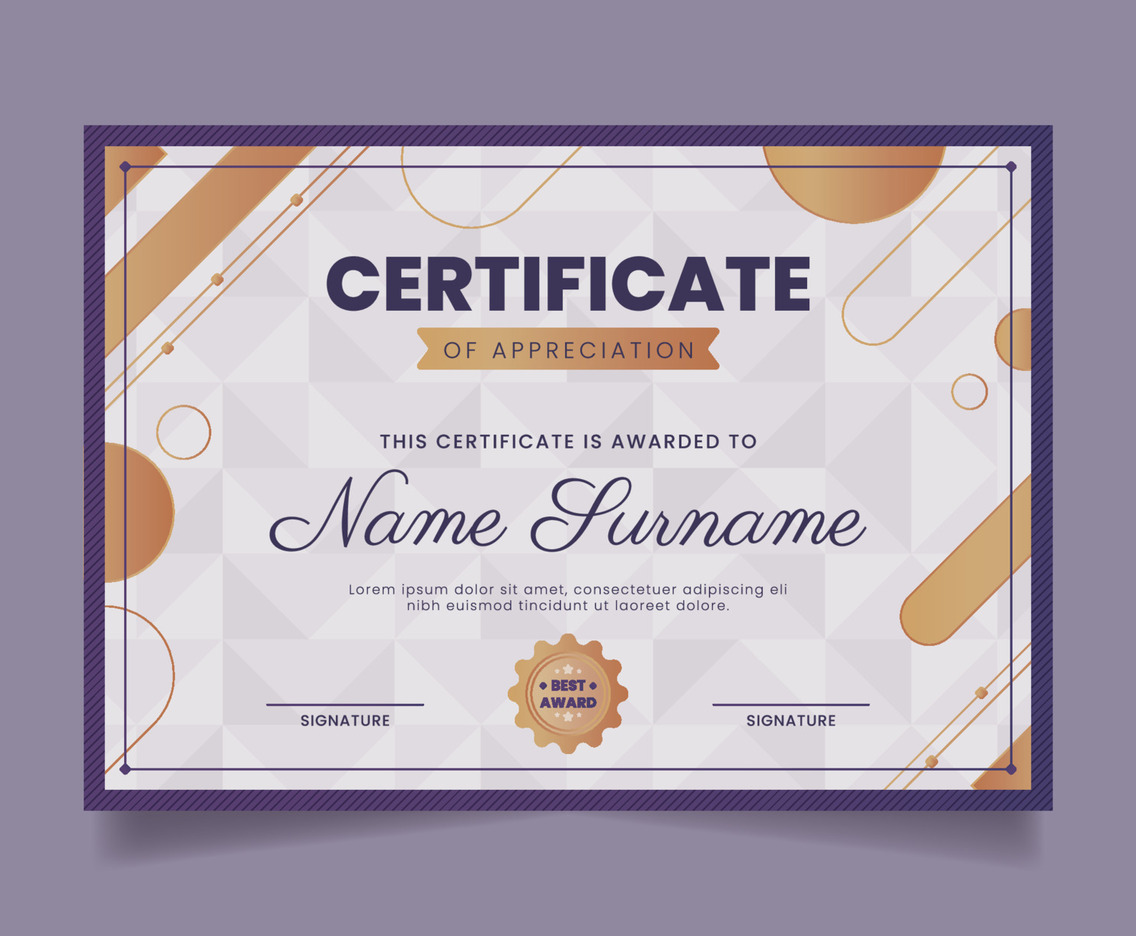 Certificate of Appreciation Template