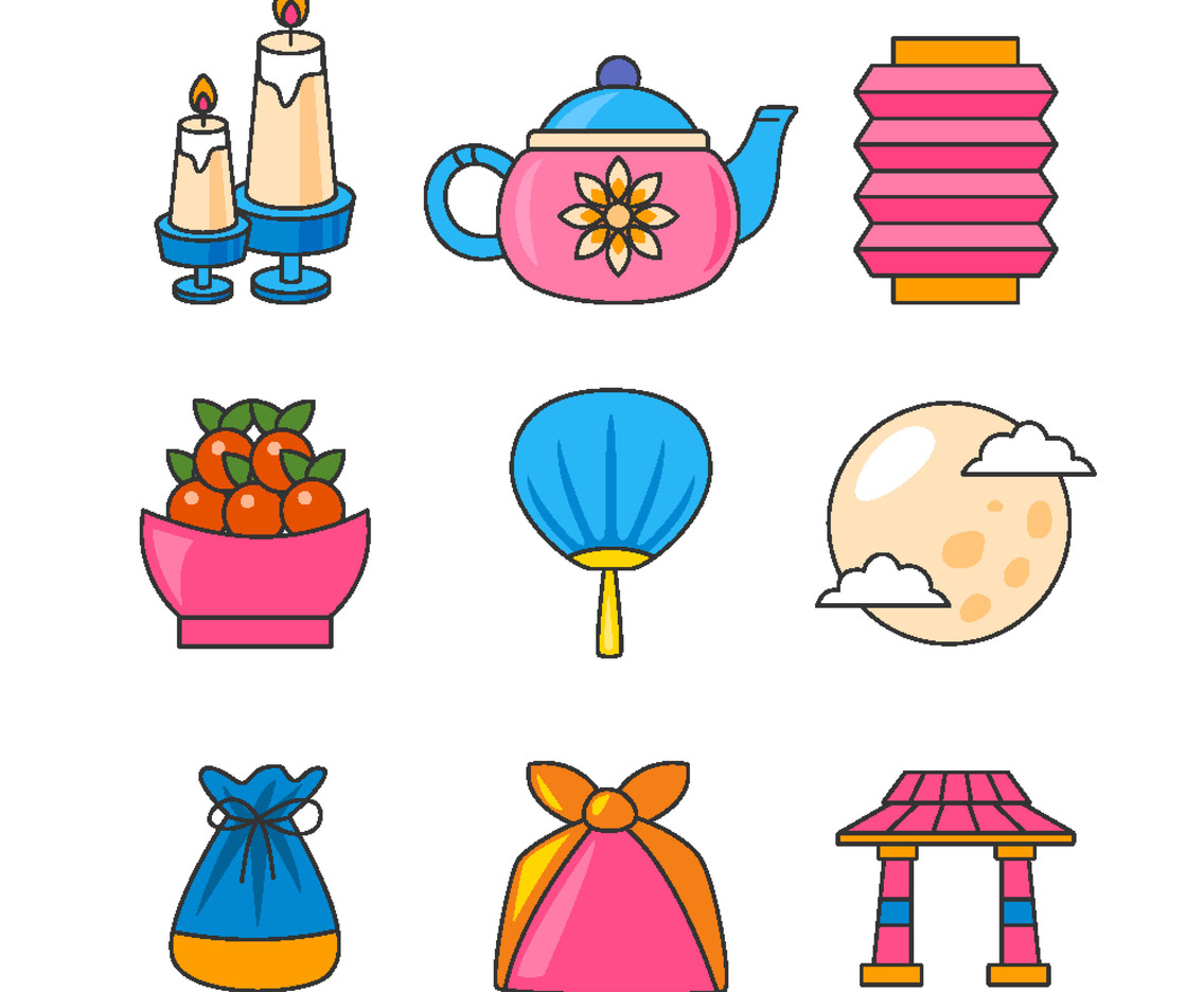 Set of Chuseok Icons