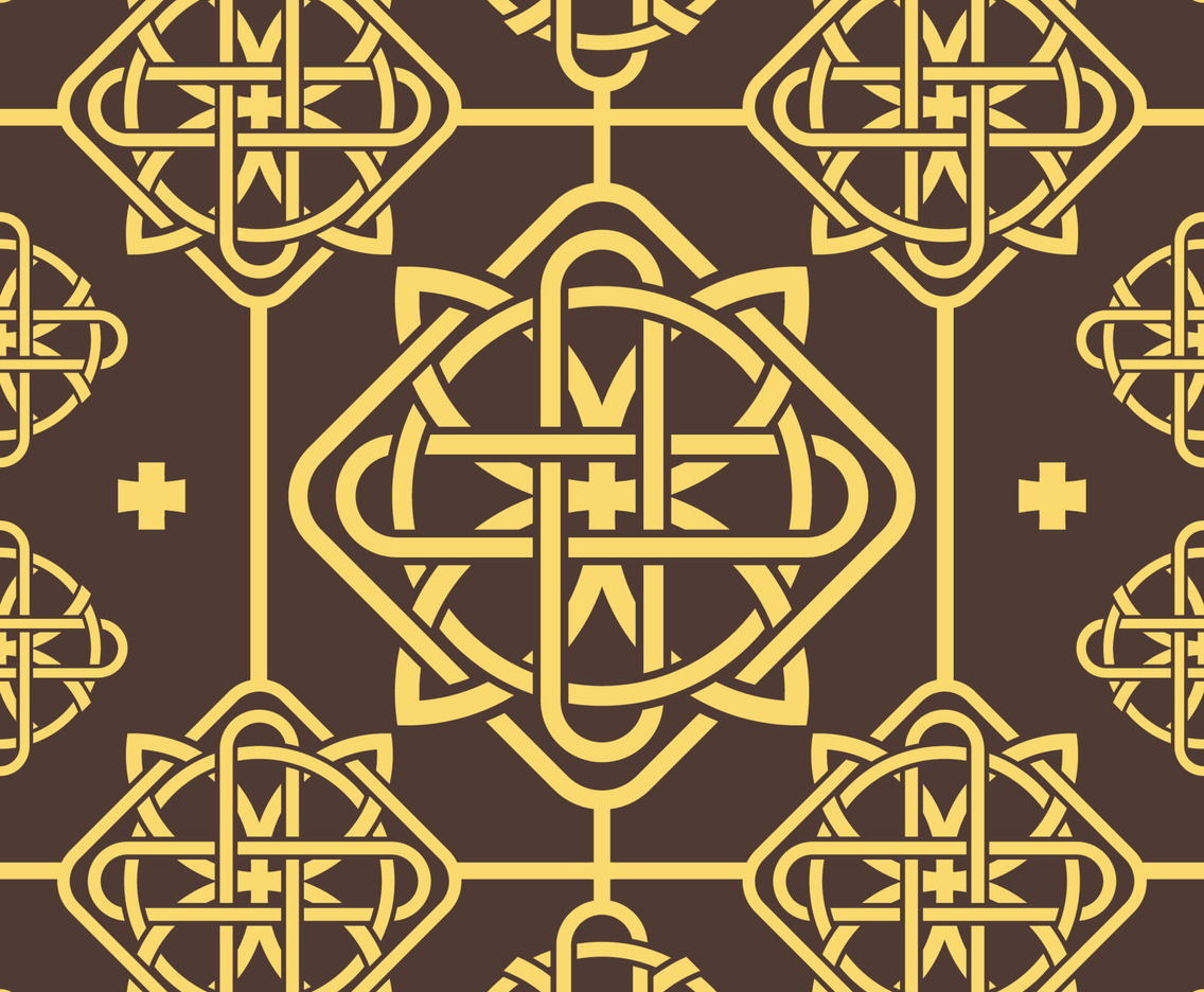 Seamless Celtic Knots Inspired Background