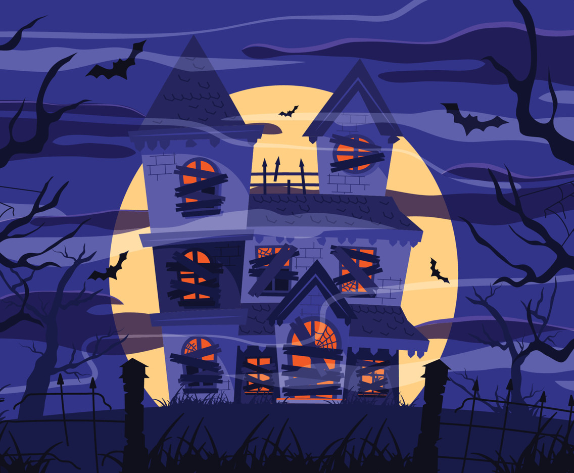 Halloween Haunted House Concept