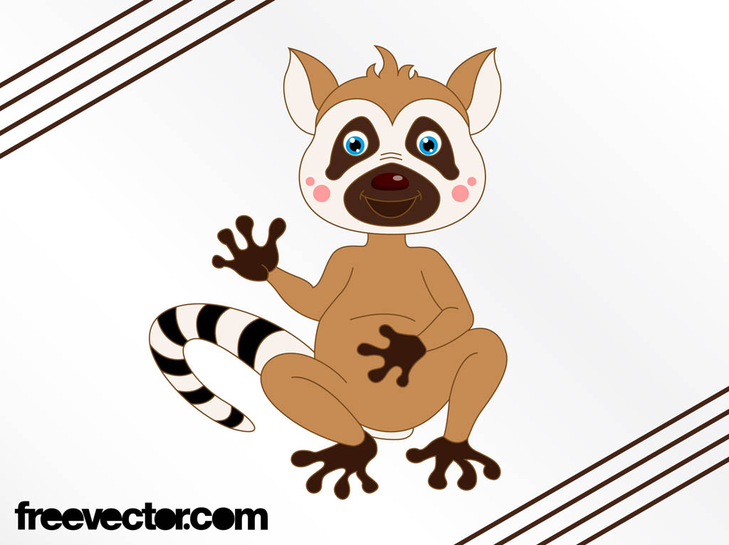 Cartoon Lemur