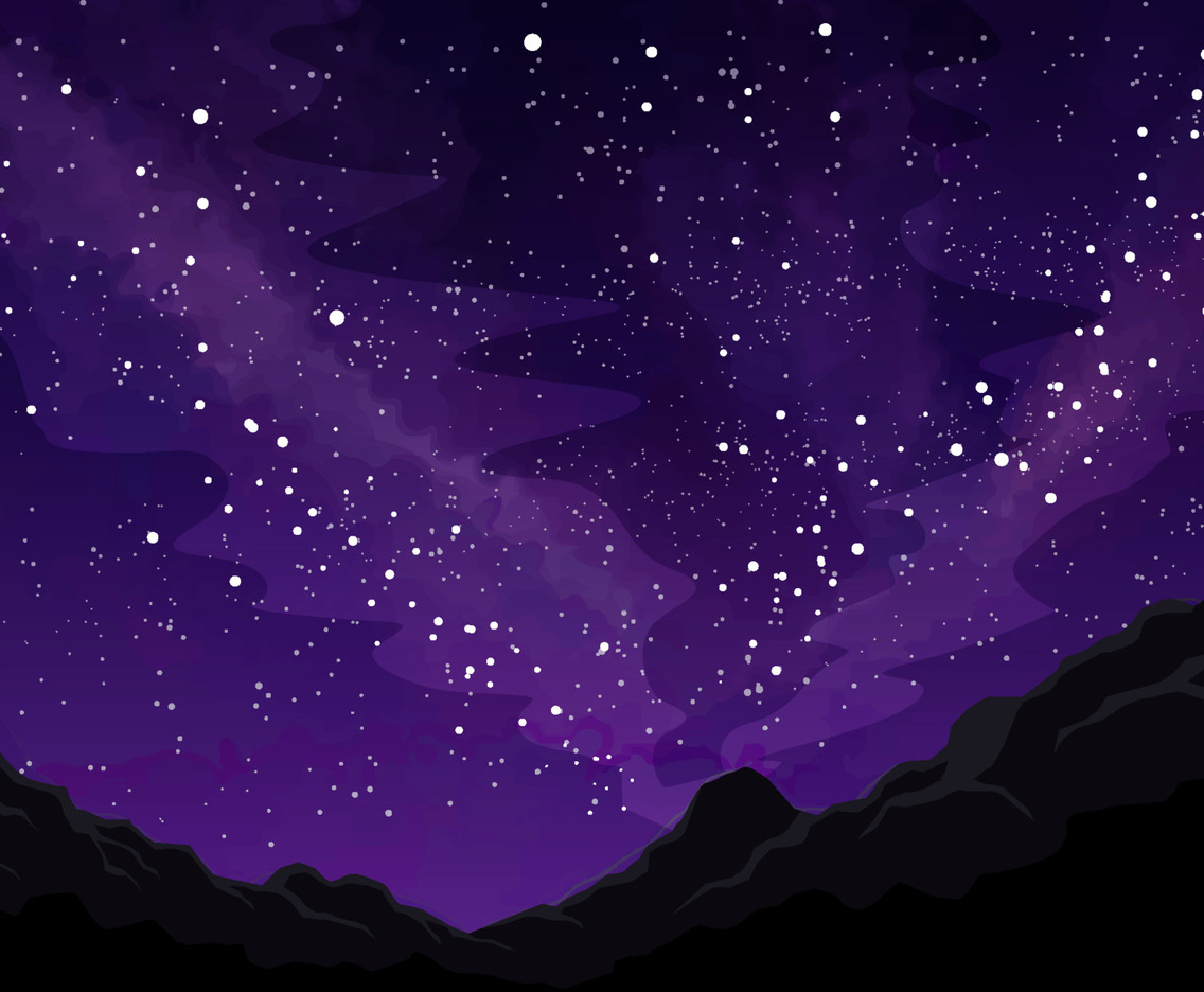 Nature Landscape with Milky Way Background