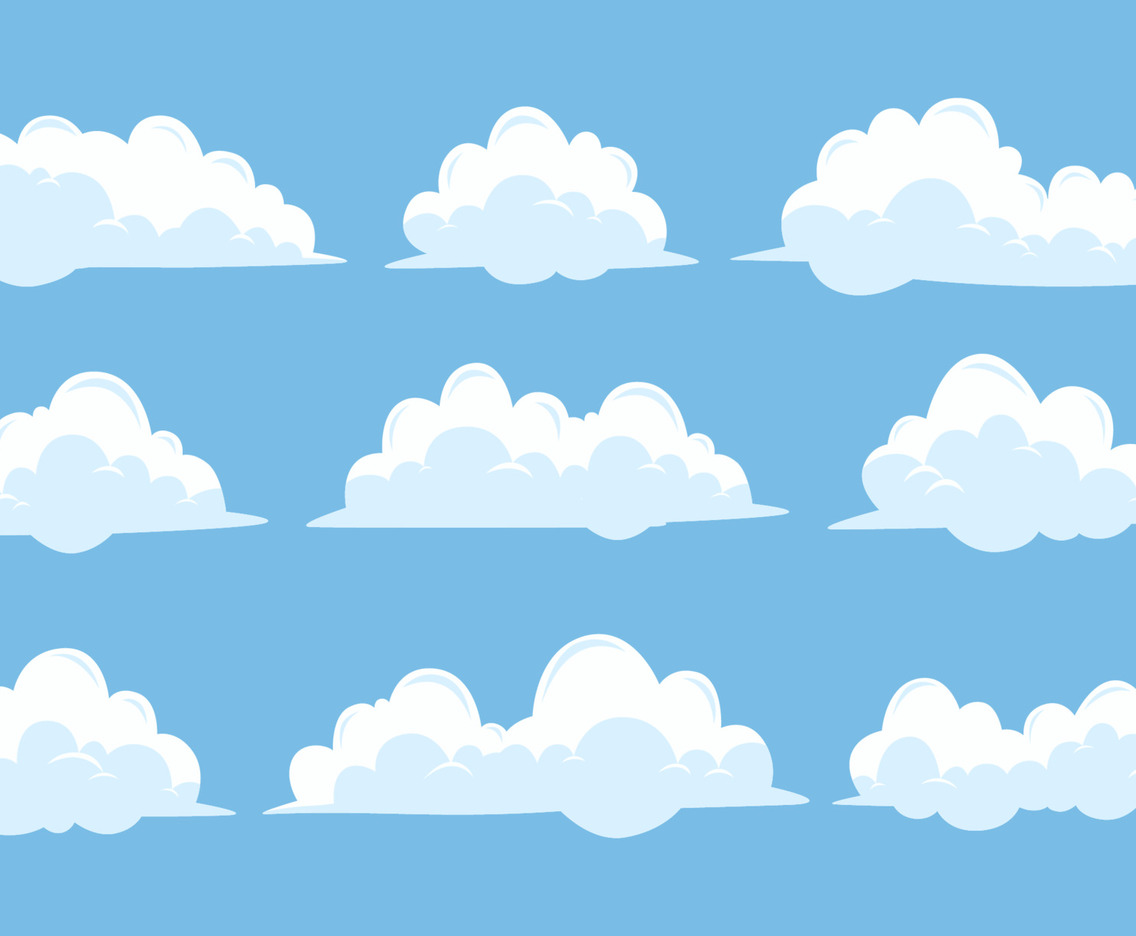 Hand Drawn  Cloud Doodle Icon Element Collection